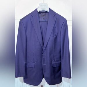 Men's Navy Suit by Saks Fifth Avenue